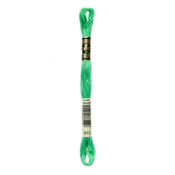 DMC 913 Medium Nile Green - 6 Strand Embroidery Floss