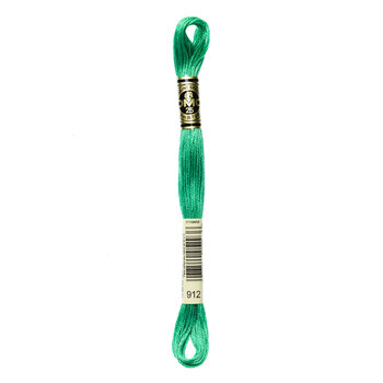 DMC 912 Light Emerald Green - 6 Strand Embroidery Floss