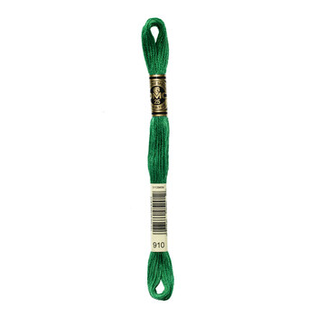 DMC 910 Dark Emerald Green - 6 Strand Embroidery Floss