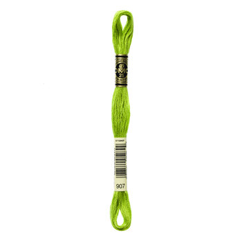 DMC 907 Light Parrot Green - 6 Strand Embroidery Floss