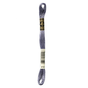 DMC 414 Dark Steel Gray - 6 Strand Embroidery Floss