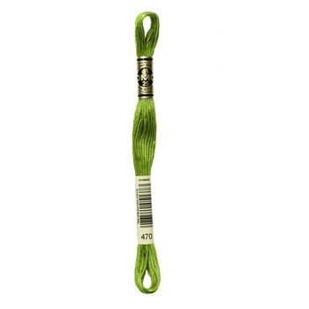 DMC 470 Light Avocado Green - 6 Strand Embroidery Floss