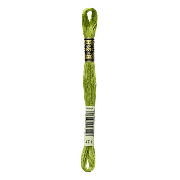 DMC 471 Very Light Avocado Green - 6 Strand Embroidery Floss, Image