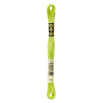 DMC 472 Ultra Light Avocado Green - 6 Strand Embroidery Floss, Image