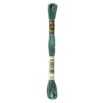 DMC 501 Dark Blue Green - 6 Strand Embroidery Floss, Image