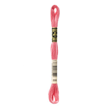 DMC 899 Medium Rose - 6 Strand Embroidery Floss