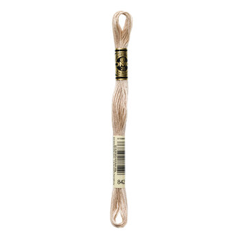 DMC 842 Very Light Beige Brown - 6 Strand Embroidery Floss