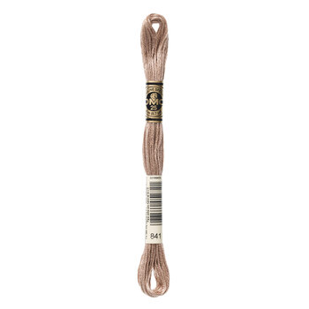 DMC 841 Light Beige Brown - 6 Strand Embroidery Floss, Image