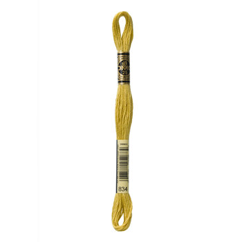 DMC 834 Very Light Golden Olive - 6 Strand Embroidery Floss, Image