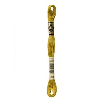 DMC 833 Light Golden Olive - 6 Strand Embroidery Floss