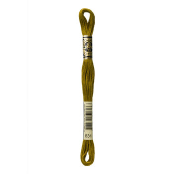 DMC 831 Medium Golden Olive - 6 Strand Embroidery Floss