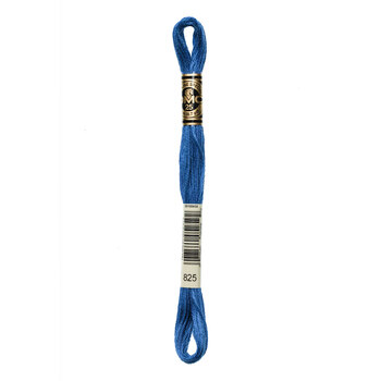 DMC 825 Dark Blue - 6 Strand Embroidery Floss