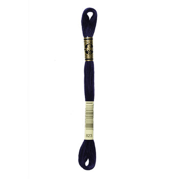 DMC 823 Dark Navy Blue - 6 Strand Embroidery Floss, Image