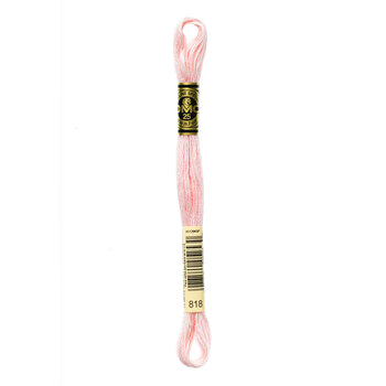 DMC 818 Baby Pink - 6 Strand Embroidery Floss, Image