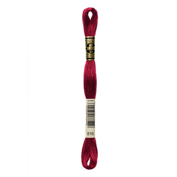 DMC 816 Garnet - 6 Strand Embroidery Floss, Image