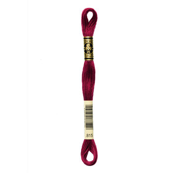 DMC 815 Medium Garnet - 6 Strand Embroidery Floss, Image