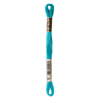 DMC 807 Peacock Blue - 6 Strand Embroidery Floss, Image