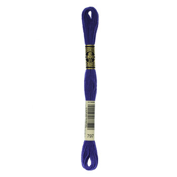 DMC 797 Royal Blue - 6 Strand Embroidery Floss, Image