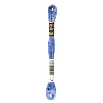 DMC 793 Medium Cornflower Blue - 6 Strand Embroidery Floss, Image