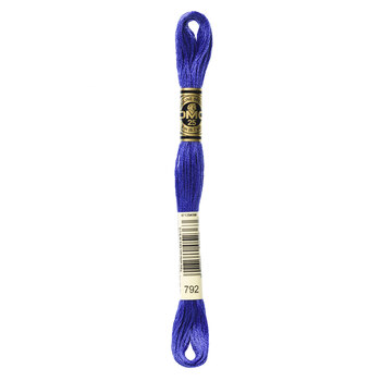 DMC 792 Dark Cornflower Blue - 6 Strand Embroidery Floss, Image