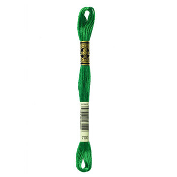 DMC 700 Bright Christmas Green - 6 Strand Embroidery Floss