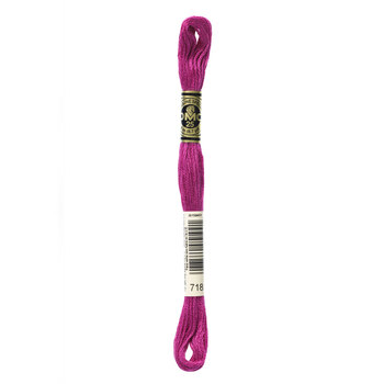 DMC 718 Plum - 6 Strand Embroidery Floss, Image