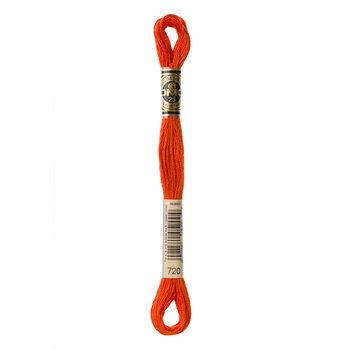 DMC 720 Dark Orange Spice - 6 Strand Embroidery Floss, Image