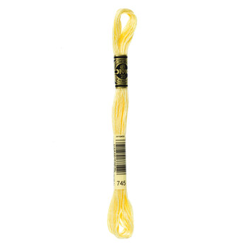 DMC 745 Light Pale Yellow - 6 Strand Embroidery Floss, Image