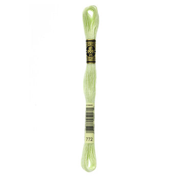 DMC 772 Very Light Yellow Green - 6 Strand Embroidery Floss, Image