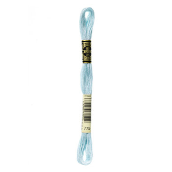 DMC 775 Very Light Baby Blue - 6 Strand Embroidery Floss, Image