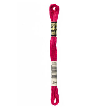 DMC 600 Very Dark Cranberry - 6 Strand Embroidery Floss, Image