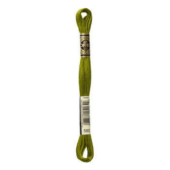 DMC 580 Dark Moss Green - 6 Strand Embroidery Floss