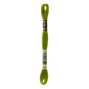 DMC 581 Moss Green - 6 Strand Embroidery Floss, Image