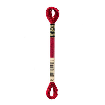 DMC E321 Red Ruby - Light Effects Embroidery Floss, Image