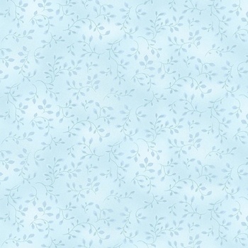 Folio Basics 7755-07 Powder Blue Vines by Henry Glass Fabrics, Image