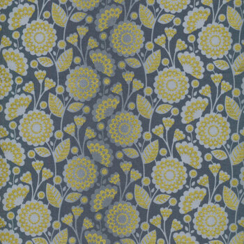 Silverstone 21433-183 Pewter by Wishwell for Robert Kaufman Fabrics, Image