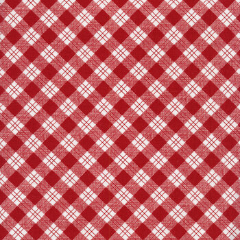 Bee Plaids C12020-BARNRED by Lori Holt for Riley Blake Designs, Image