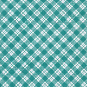 Bee Plaids C12020-TEAL by Lori Holt for Riley Blake Designs, Image