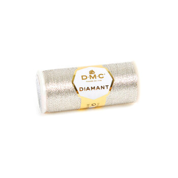 DMC Diamant Metallic Needlework Thread - Light Silver #380-D168, Image