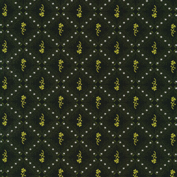 Lucky Charms A-412-K Black Clover Plaid Stripe by Andover Fabrics, Image