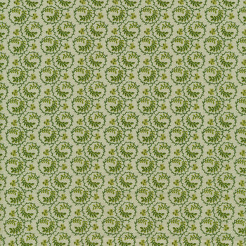 Lucky Charms A-415-G Green Shamrock Swirl by Andover Fabrics, Image