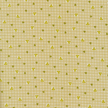 Lucky Charms A-416-L White Clover Shirting by Andover Fabrics, Image