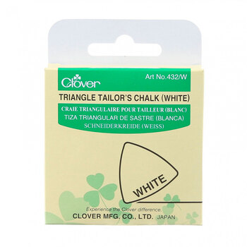 Clover Triangle Tailor's Chalk - White, Image