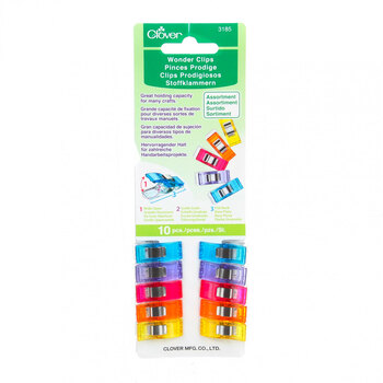 Clover Wonder Clips - Assorted Colors - 10ct, Image