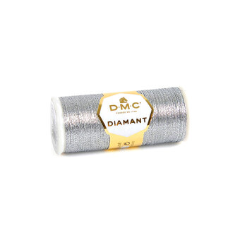 DMC Diamant Metallic Needlework Thread - Silver #380-D415, Image