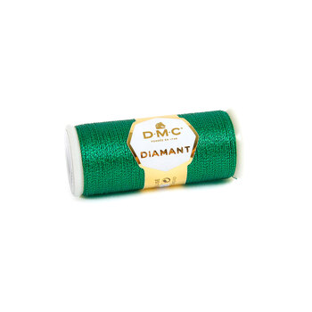 DMC Diamant Metallic Needlework Thread - Green #380-D699, Image