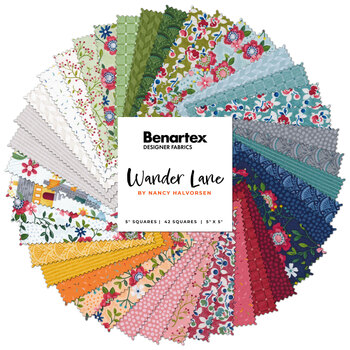 Wander Lane  5x5s by Nancy Halvorsen for Benartex, Image