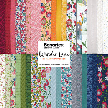 Wander Lane  10x10's by Nancy Halvorsen for Benartex, Image