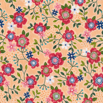 Wander Lane 13601-22 Apricot by Nancy Halvorsen for Benartex, Image