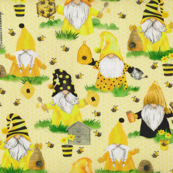 Home Is Where My Honey Is CD1849-Yellow by Timeless Treasures Fabrics